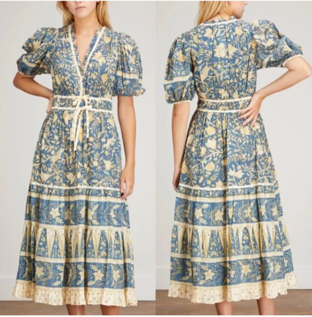 Ulla Johnson Annisa Dress in Lanai Midi Summer Womens Size 6